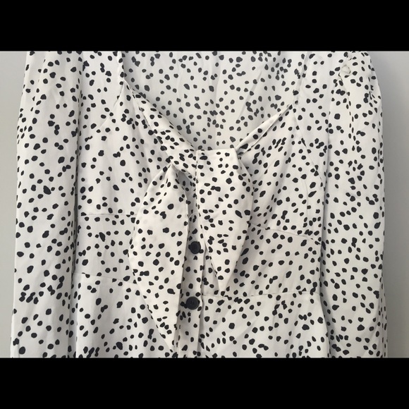 Shein Black + White Polka Dot Midi Dress - Picture 9 of 13